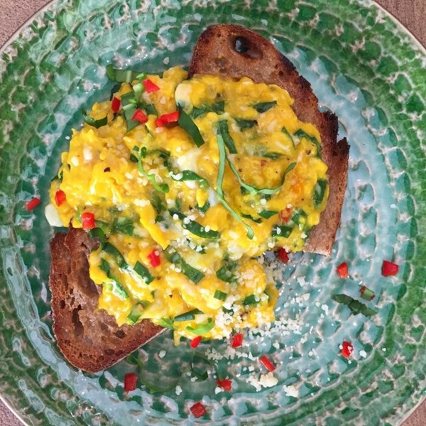 Scrambled eggs with a twist
