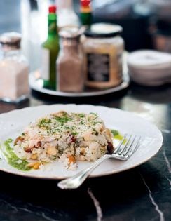 Sea bass pilav (Levrekli pilav)