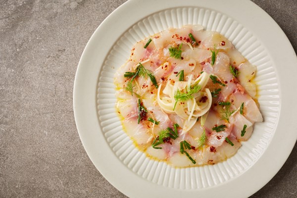 Sea bream and fennel carpaccio