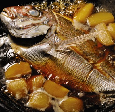 Sea bream and turnip hot pot (Tai kabura)