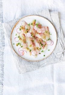 Sea bream carpaccio
