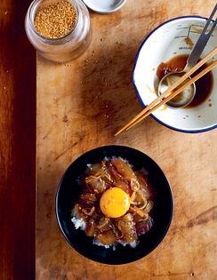 Sea bream on rice (Tai zuke don)