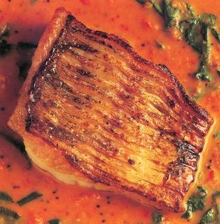 Sea bream with rosemary beurre blanc