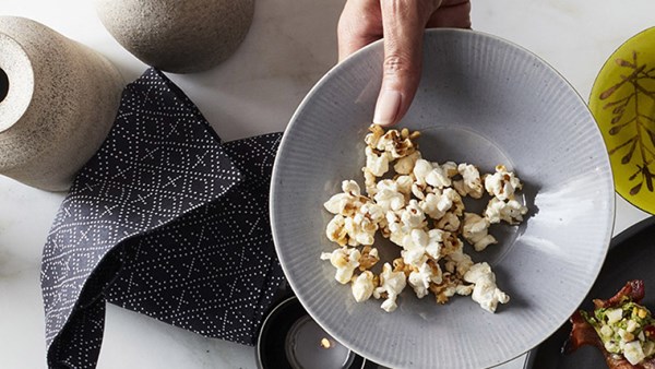Sea salt and malt vinegar popcorn