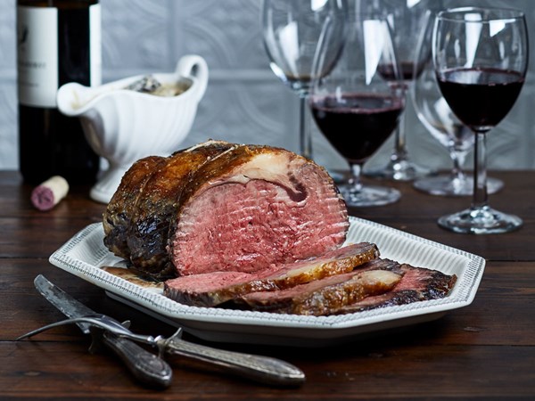 Sea salt rib roast
