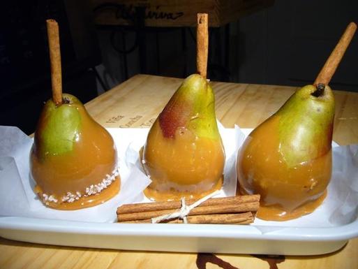 Sea salted caramel pears