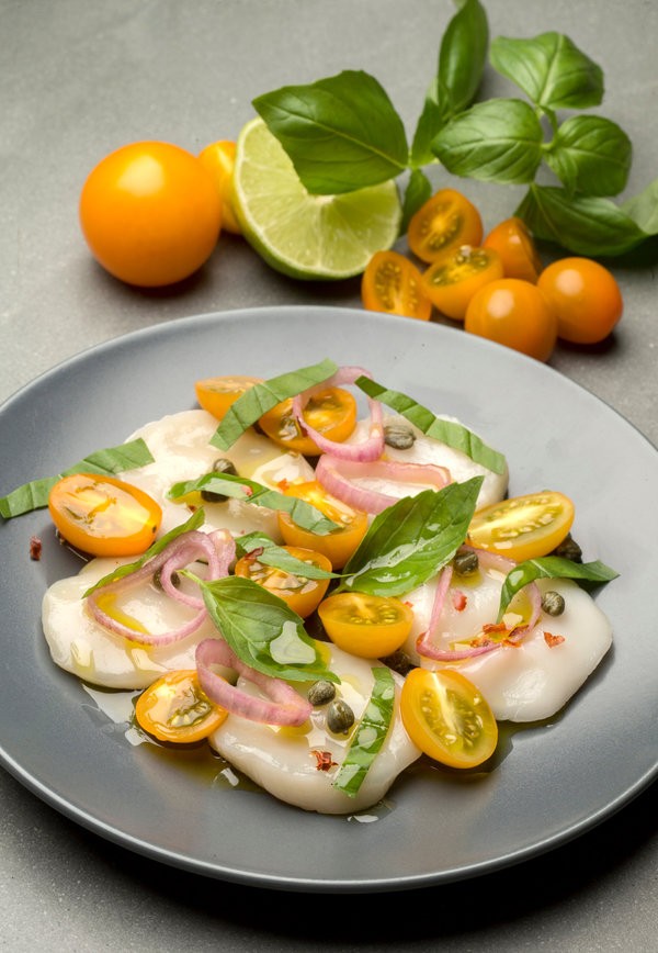 Sea scallop carpaccio