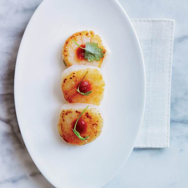 Sea scallop tiradito [Nobu Matsuhisa]