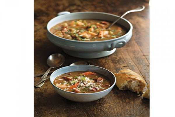 Seafood & andouille gumbo