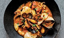 Seafood and saffron stew