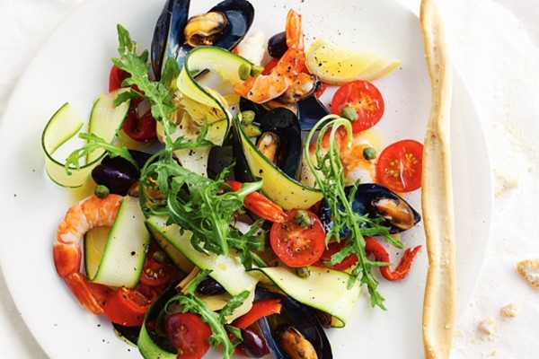 Seafood antipasti salad