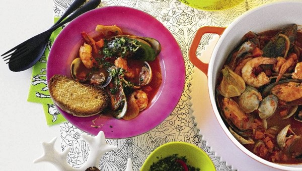Seafood braise