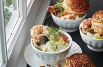 Seafood chowder, fennel and Pernod pot pie [Matthew Roberts, Eschalot]
