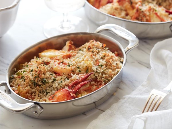 Seafood gratin