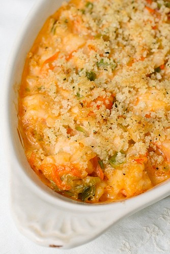 Seafood gratin