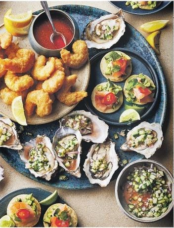 Seafood grazing platter