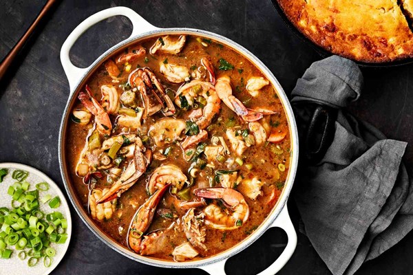 Seafood gumbo [Tiffany Derry, Roots Southern Table]