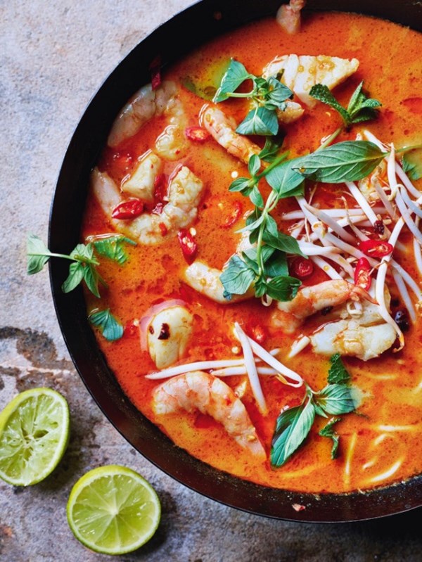 Seafood laksa