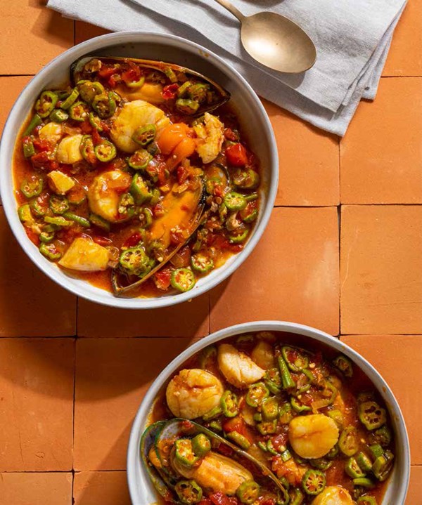 Seafood okra soupou kanja