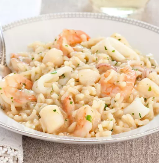 Seafood risotto