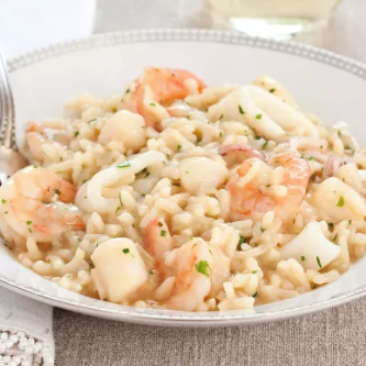 Seafood risotto