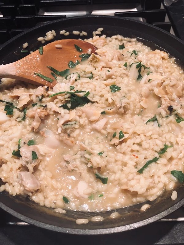 Seafood risotto