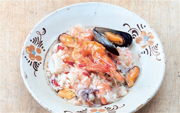Seafood risotto (Risotto ai frutti di mare)