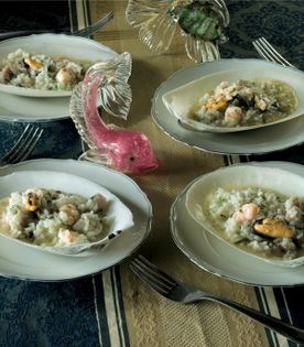 Seafood risotto (Risotto di pesce)