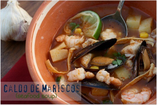 Seafood soup (Caldo de mariscos)