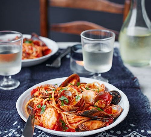 Seafood spaghetti 