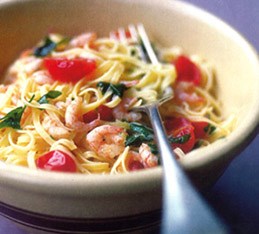 Seafood spaghettini (Spaghettini con frutti di mare)