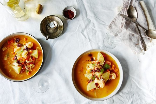 Seafood stew that reminds us of Portugal