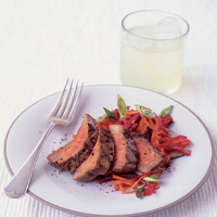 Seared beef salad
