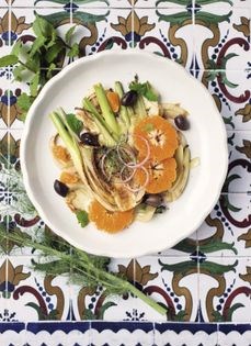 Seared fennel & clementine salad