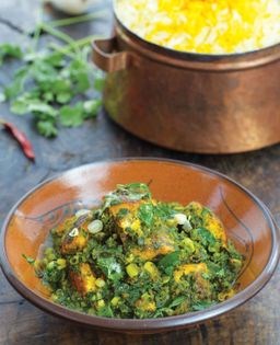 Seared fish in tamarind + fenugreek sauce (Ghaliyeh mahi)