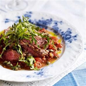 Seared lamb pizzaiola