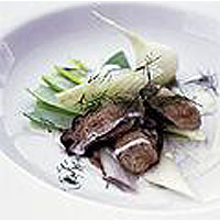 Seared oysters