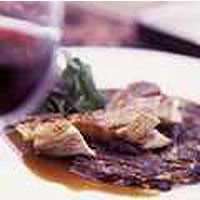 Seared supreme of pheasant with potato and cep rosti 