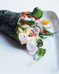 Seared-tuna Niçoise salad with sesame-miso dressing