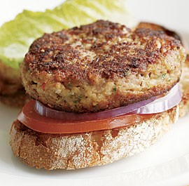 Seared turkey & white bean burgers