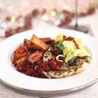 Seared turkey breasts
