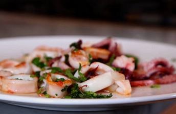 Searing squid
