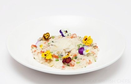 Seasonal vegetarian risotto