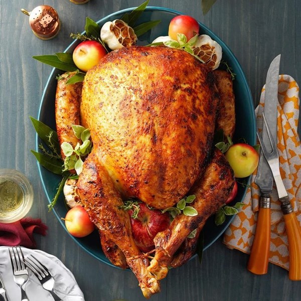 Seasoned roast turkey
