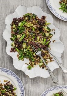 Seaweed and kamut salad