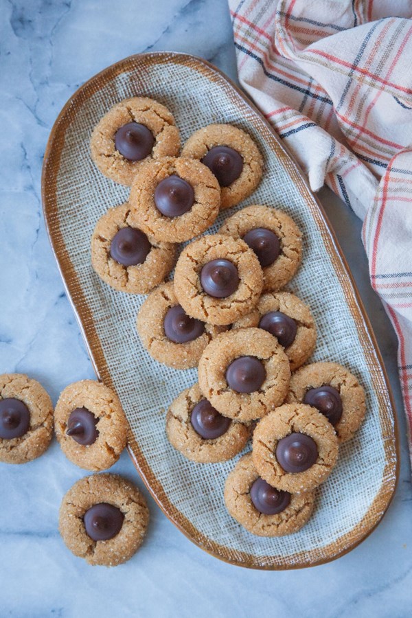 Secret ingredient peanut butter blossom cookies