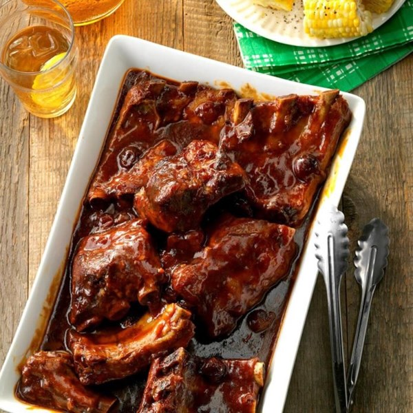 “Secret’s in the sauce” BBQ ribs 