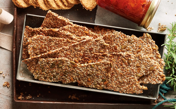 Seeded crackers