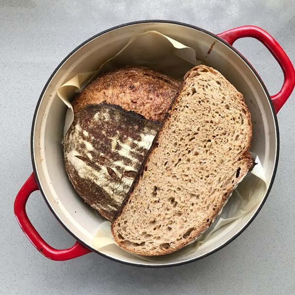 Seeded multigrain sourdough loaf
