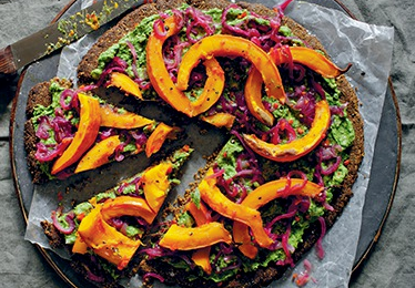 Seeded pistachio and squash galette